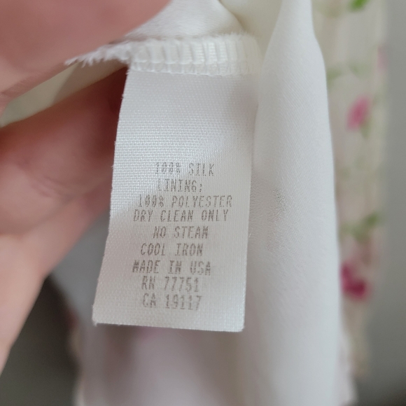 Vintage Betsey Johnson Silk Embroidered Floral Dress size 6 NWT - Picture 7 of 9